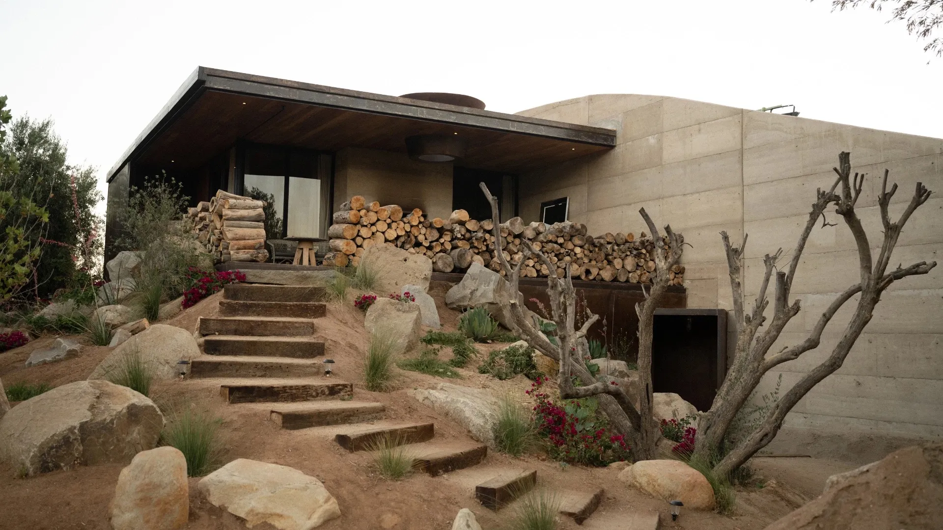 Stone steps up to a Casa Ocho suite